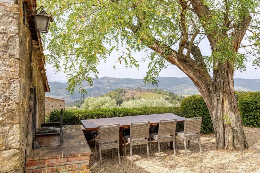 Villa Il Poggio Greve in Chianti Bagian luar foto