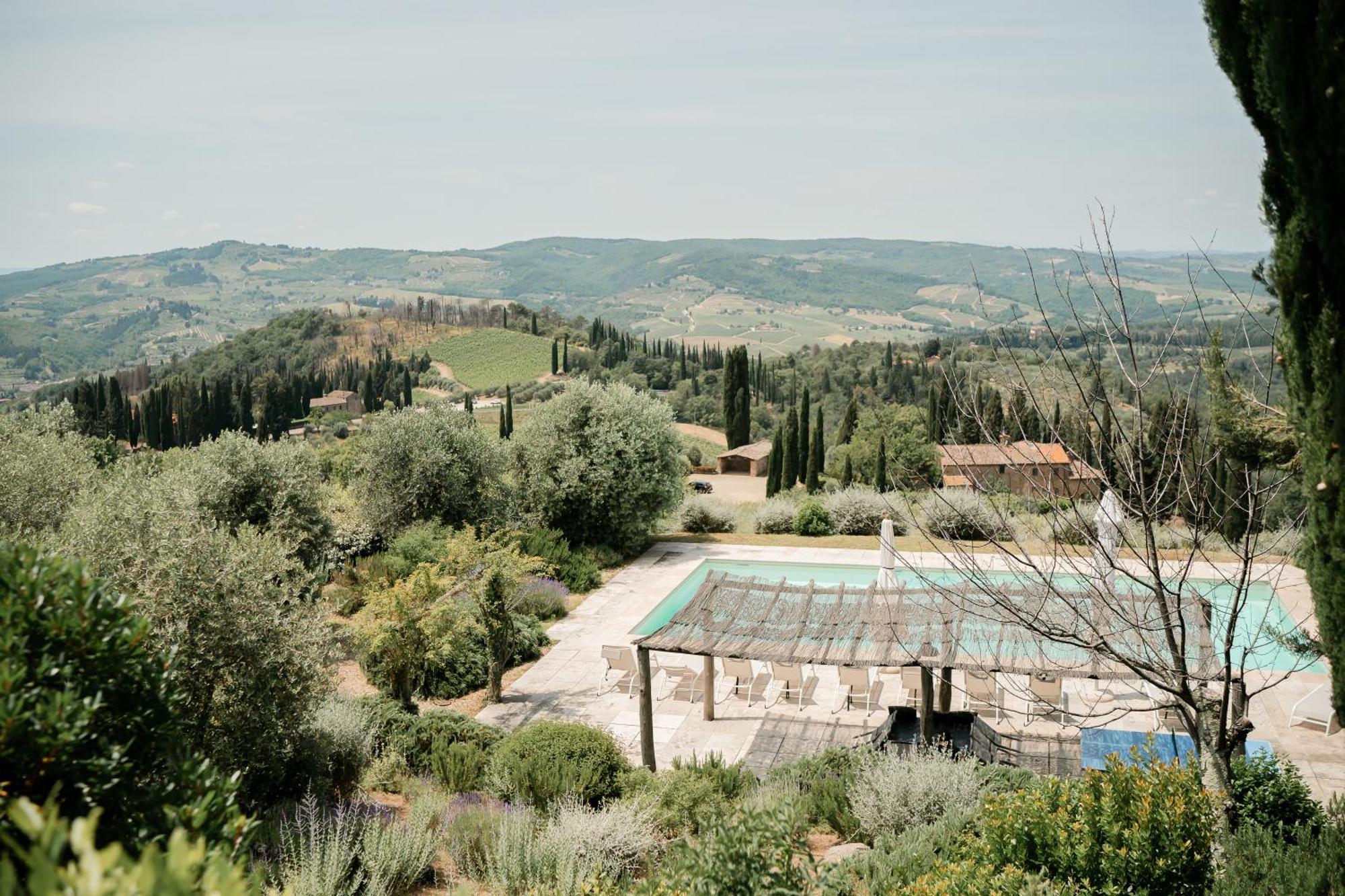 Villa Il Poggio Greve in Chianti Bagian luar foto